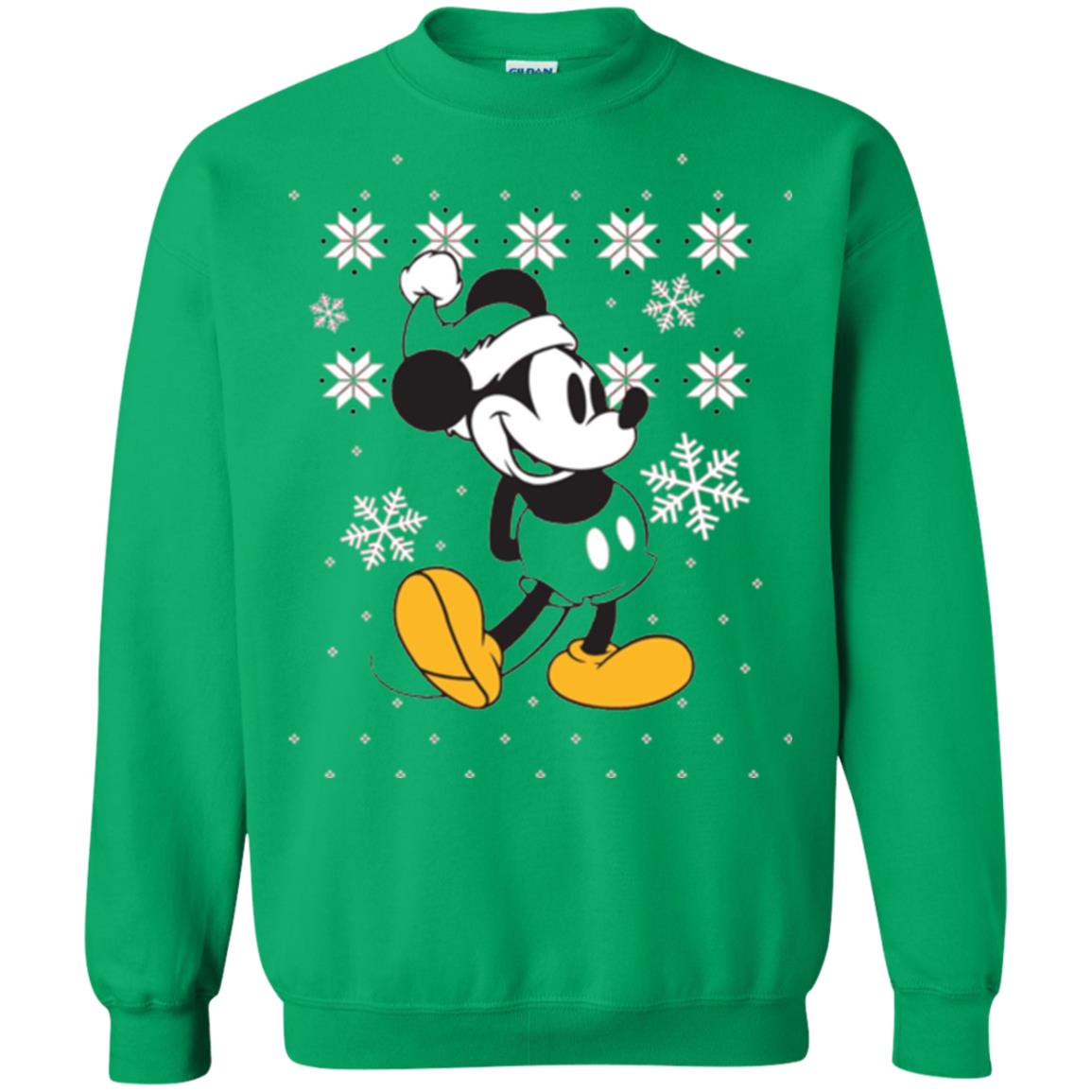 Christmas T-shirt Disney Mickey Mouse Irish Green
