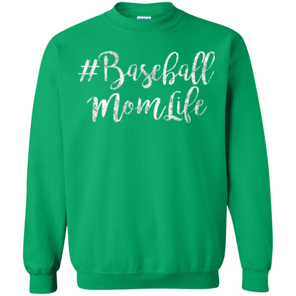 #baseball Mom Life Baseball Lover T-shirt Irish Green