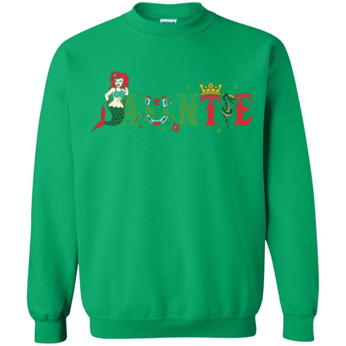 Aunt T-shirt Mermaid Auntie T-shirt Irish Green