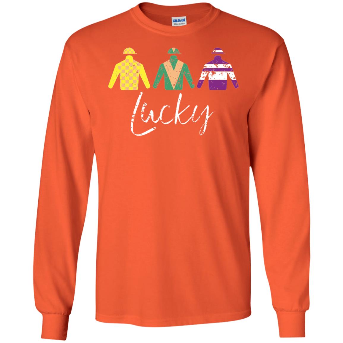 Derby Jockey Shirt Lucky Derby Apparel Derby Orange
