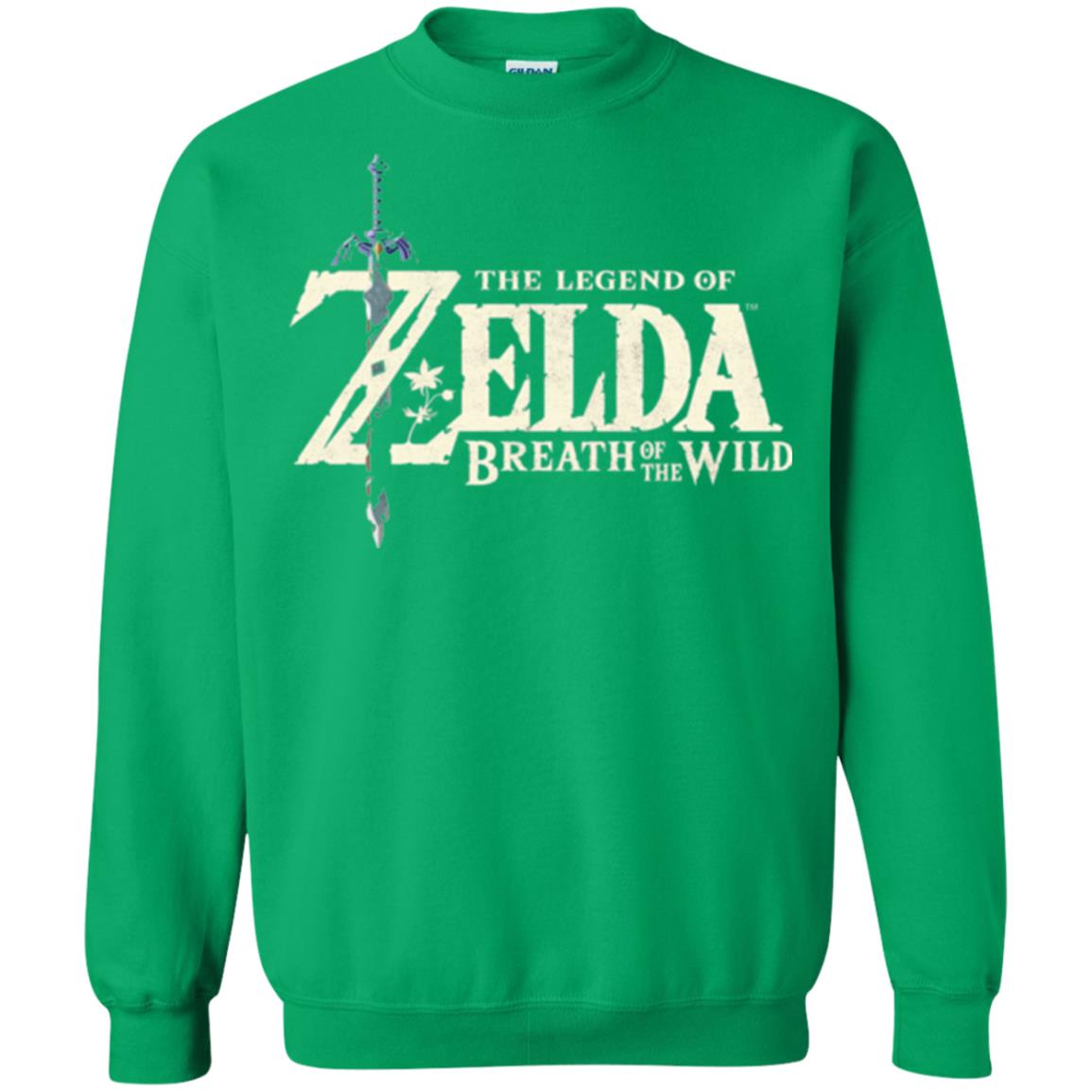 Game T-shirt Nintendo Zelda Breath Of The Wild Irish Green