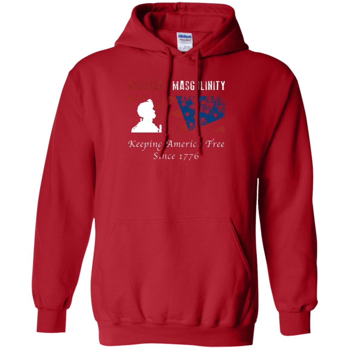 American Masgulinity Keeping America Free Since 1776 Shirt Red