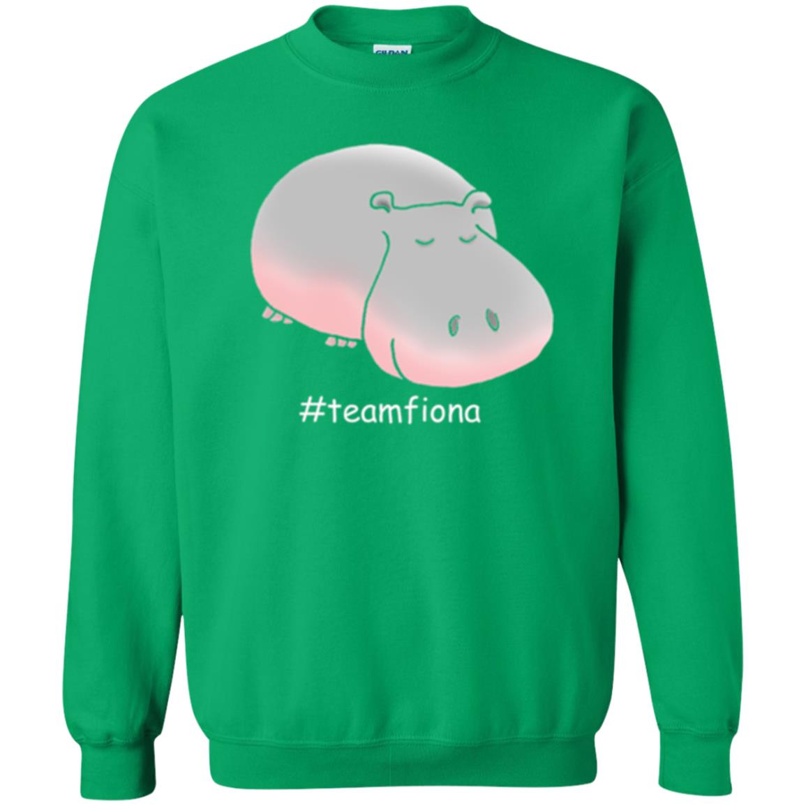 Hippo Lover T-shirt Hashtag Team Fiona Irish Green
