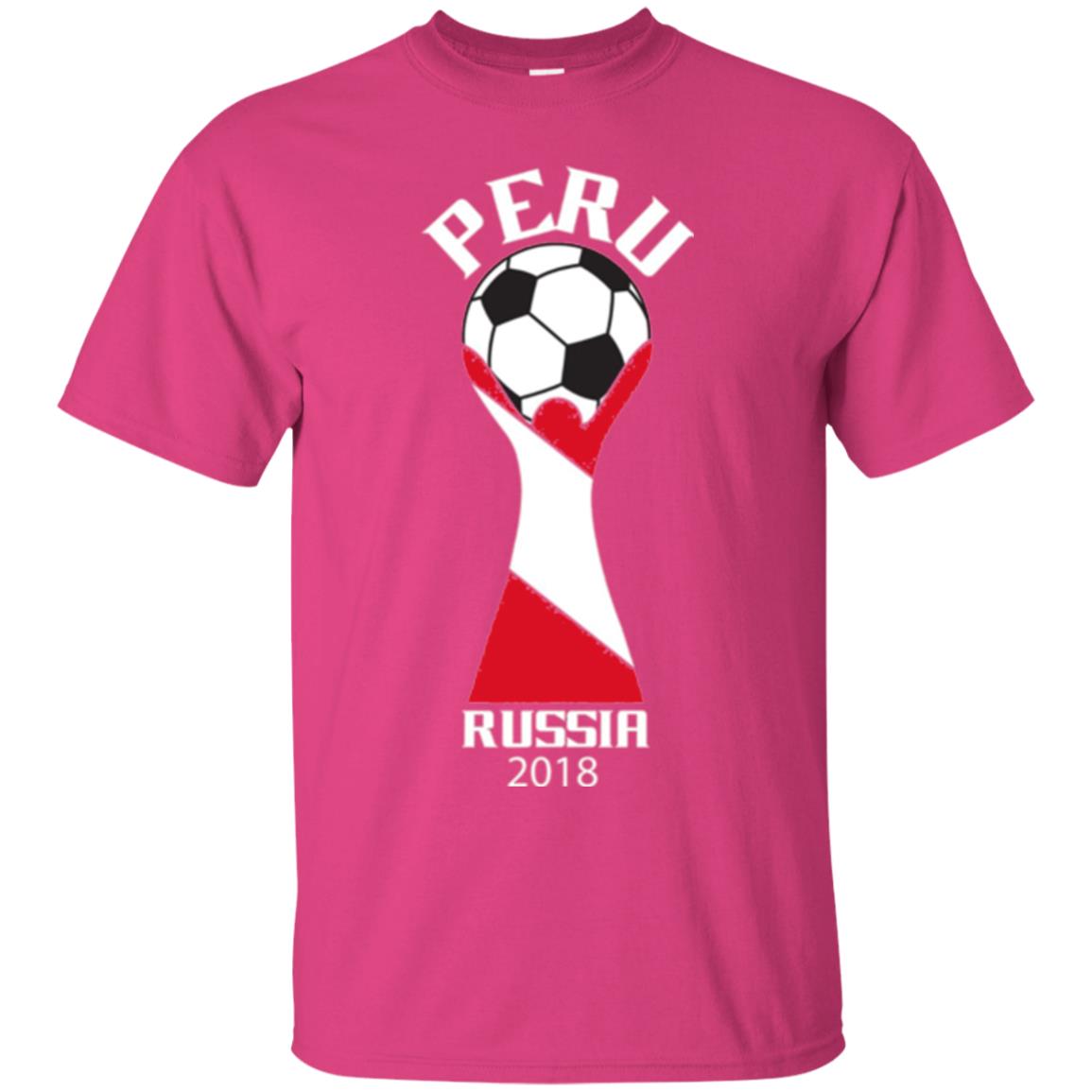 Football Lovers T-shirt Peru Russia 2108 Heliconia