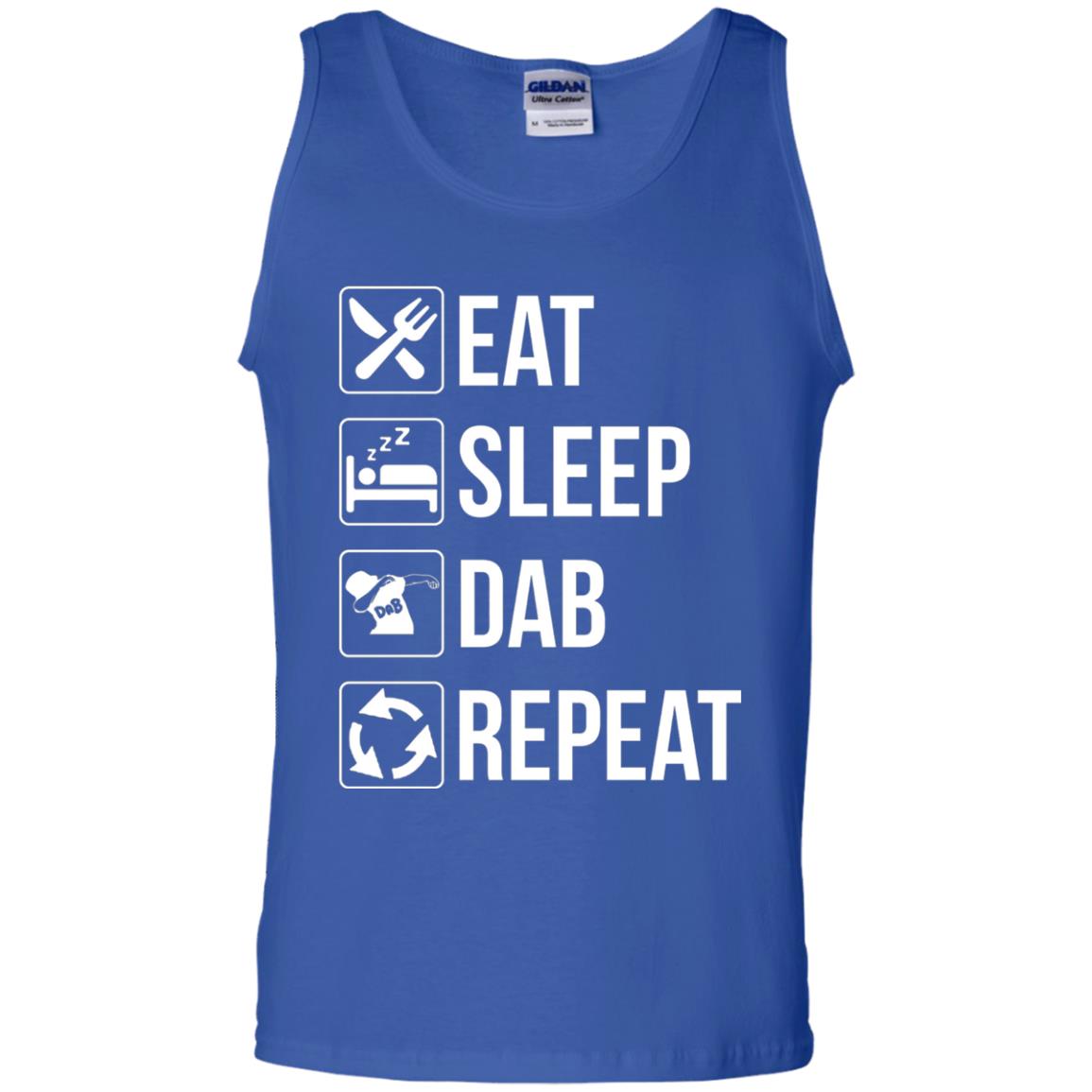 Funny Eat Sleep Dab Repeat T-shirt Royal