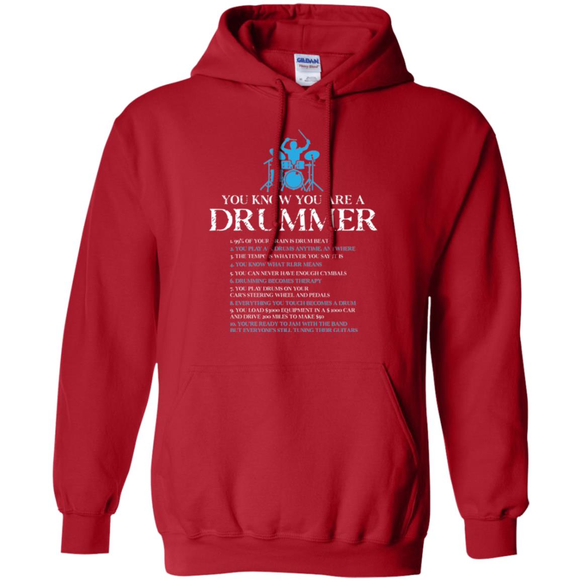 Drummer T-shirt You_re A Drummer Red