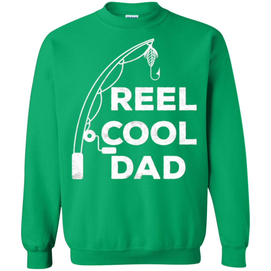 Fisherman T-shirt Reel Cool Dad Irish Green