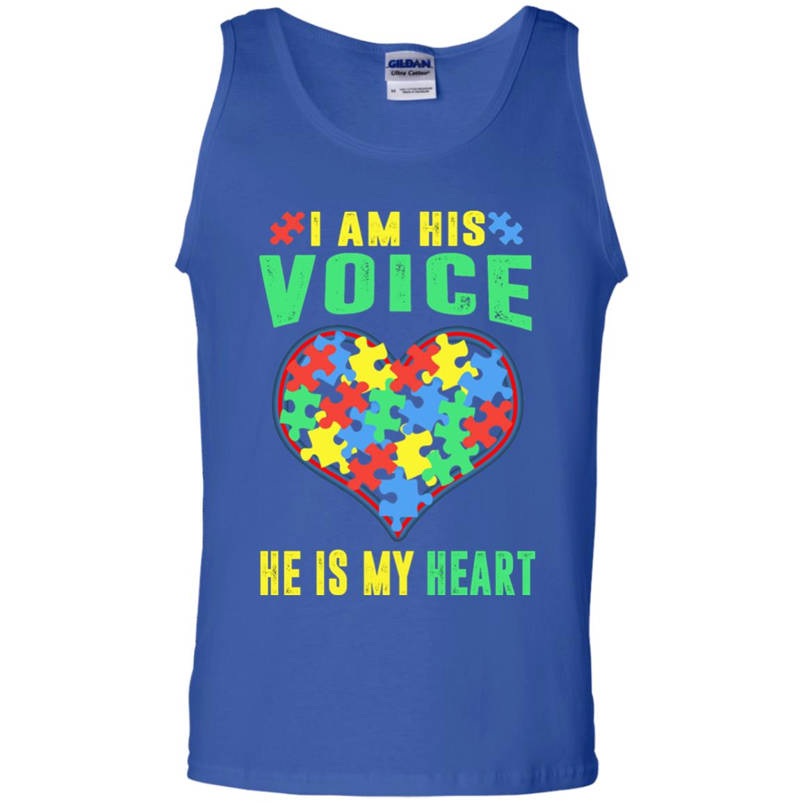 Autism Awareness Shirt He Is My Heart Royal