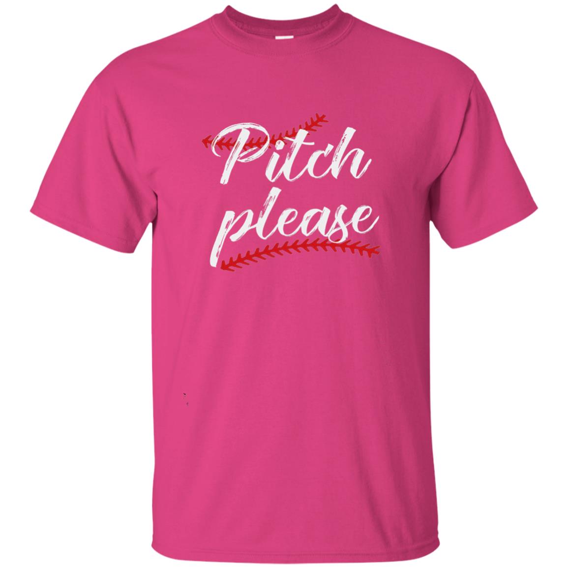 Pitch Please Funny Baseball Lover T-shirt Heliconia