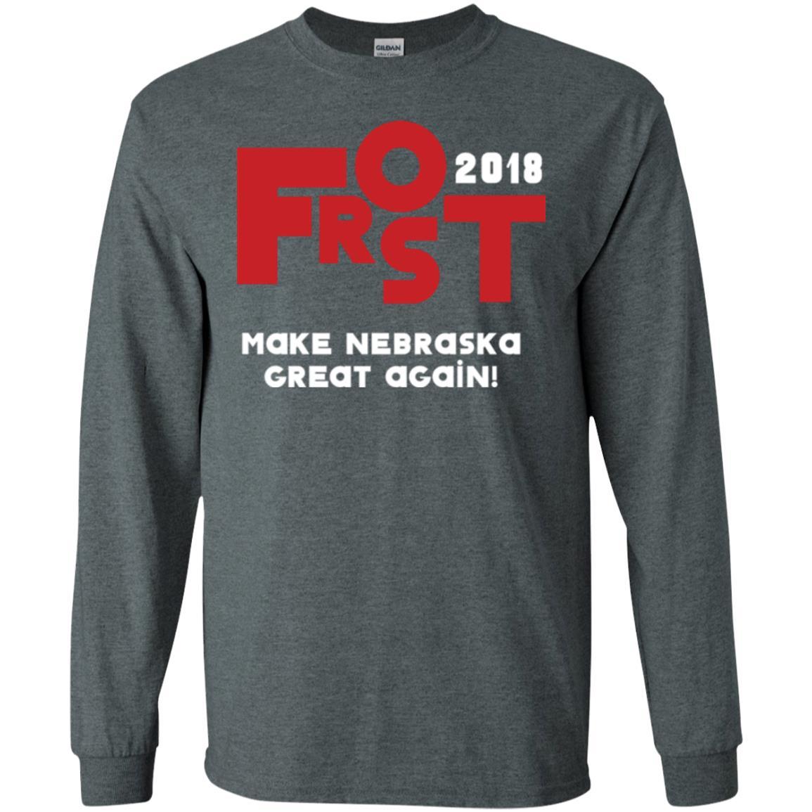 Frost 2018 Make Nebraska Great Again T-shirt Dark Heather