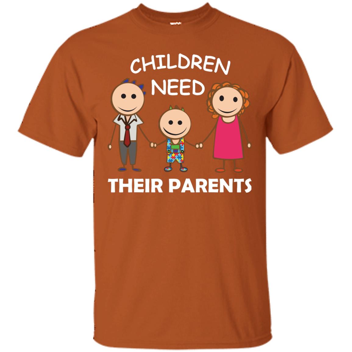 Children Need Their Parents End Separation Family Shirt Texas Orange