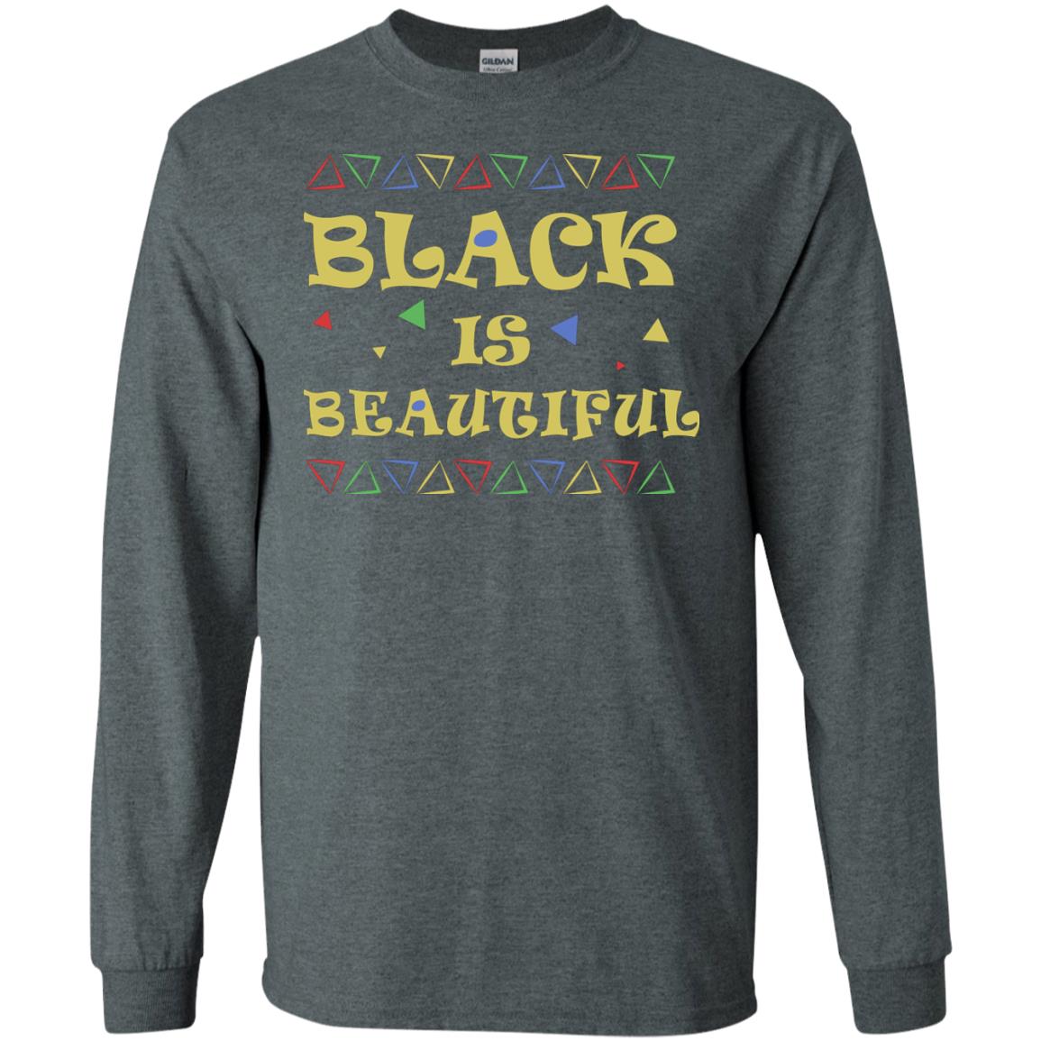 African American T-shirt Black Is Beautiful Dark Heather