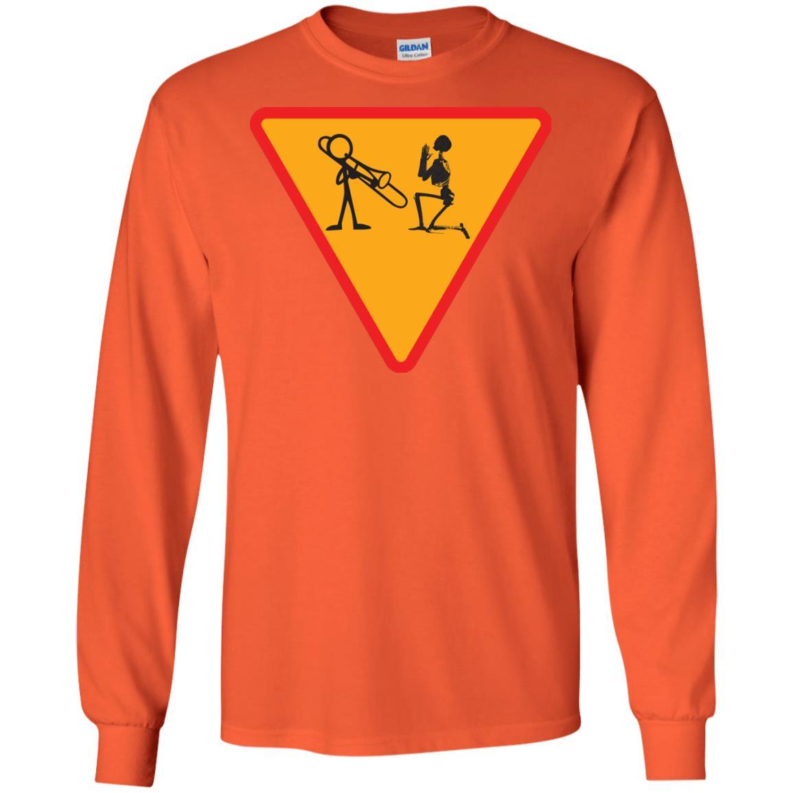 Trombone Lovers T-Shirt Funny Trombone Orange