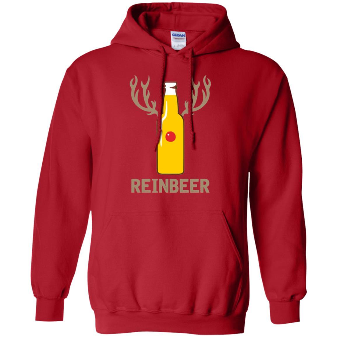 Christmas T-shirt Reinbeer Bottle Drinking Red