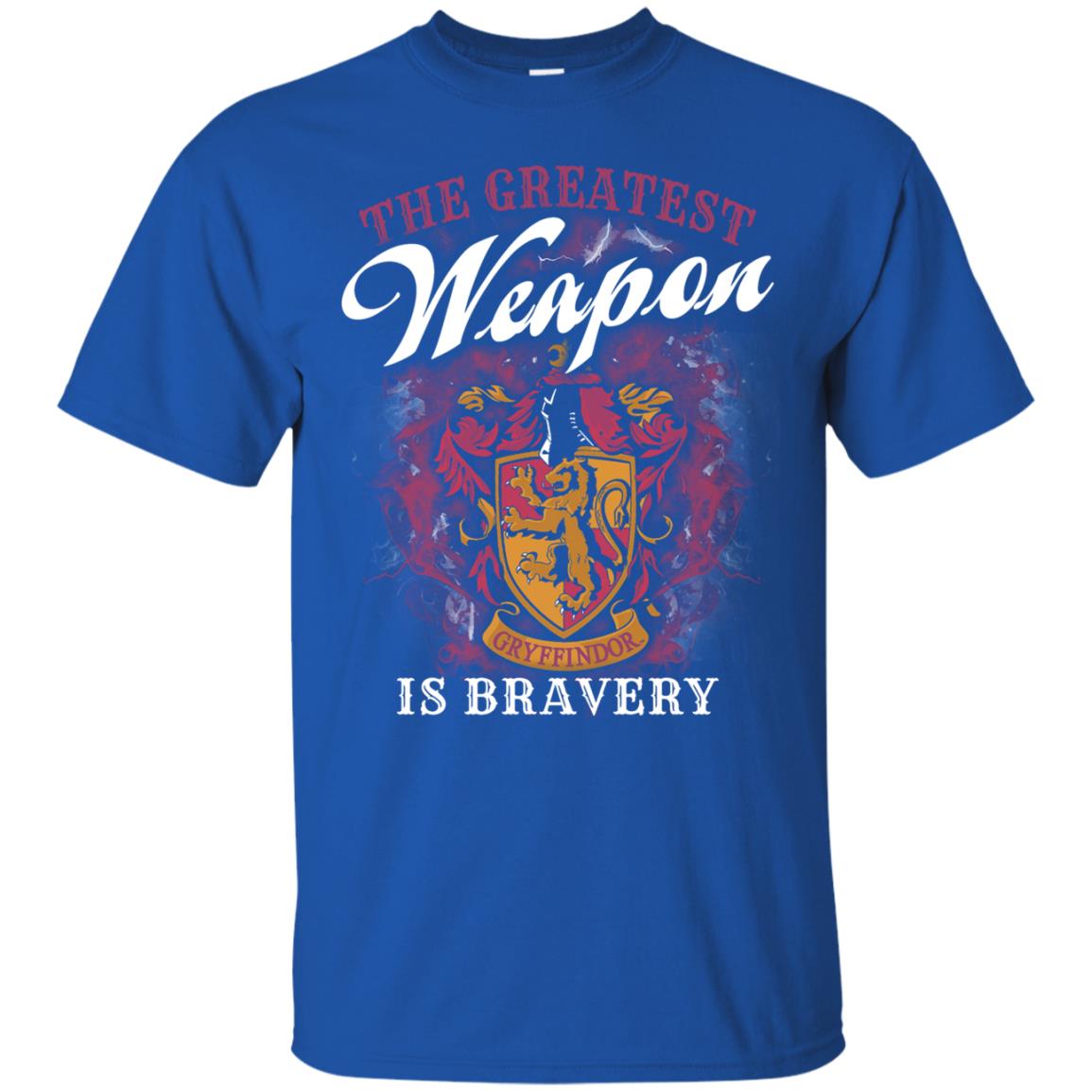 The Greatest Weapon Is Bravery Harry Potter Fan T-shirt Royal