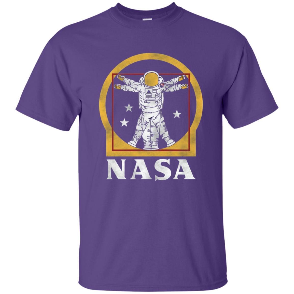 Vitruvian Astronaut T-Shirt Purple