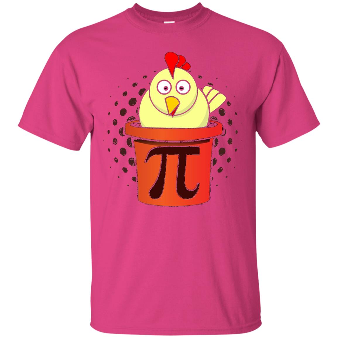Chicken Pot Pi Funny Math T-shirt Heliconia