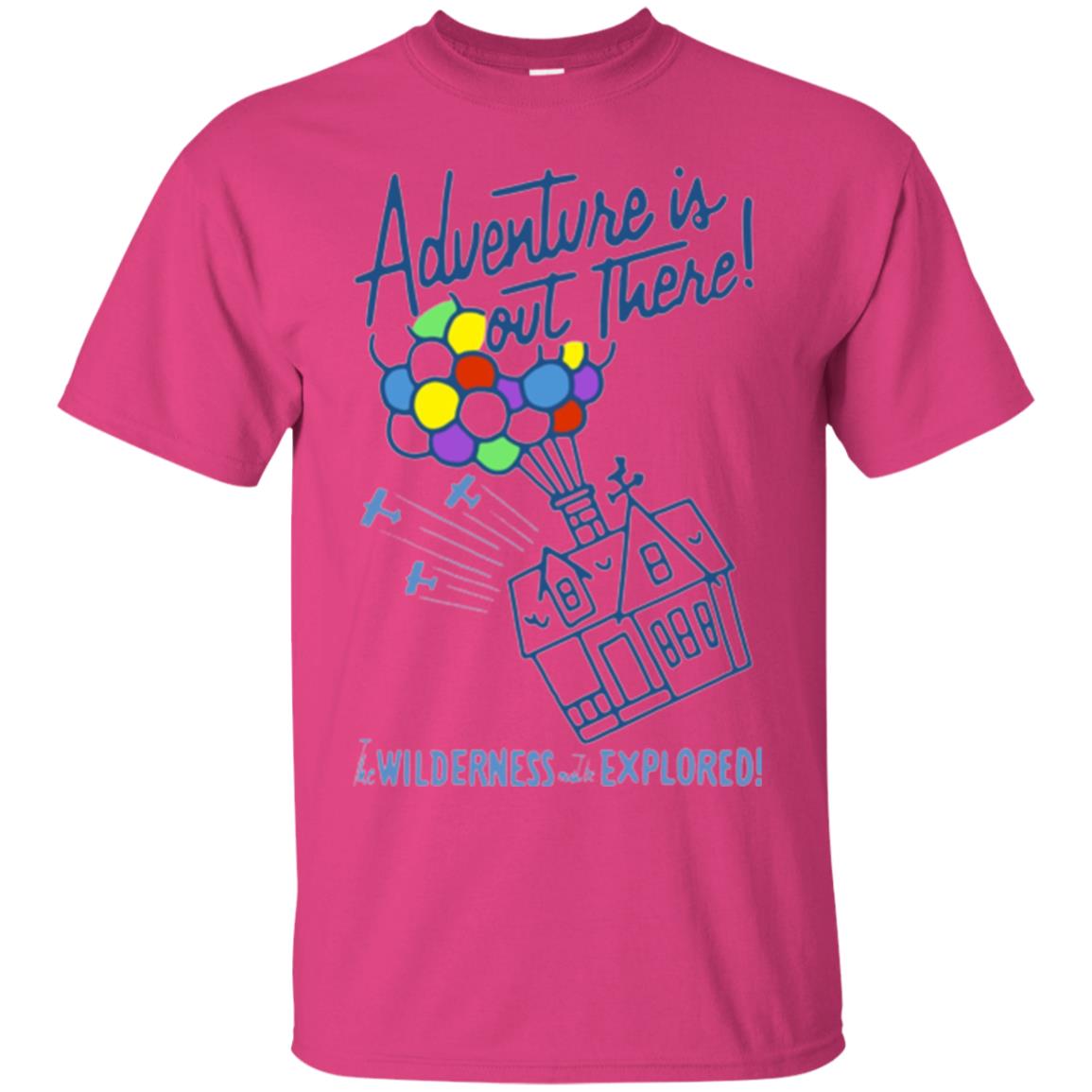 Adventure Is Out There T-shirt Heliconia