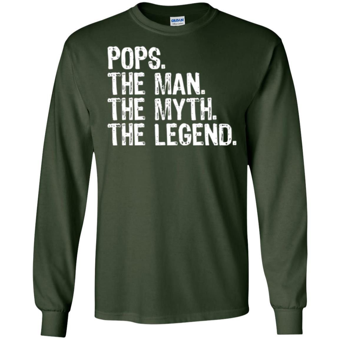 Daddy T-shirt Pops The Man The Myth The Legend Forest Green