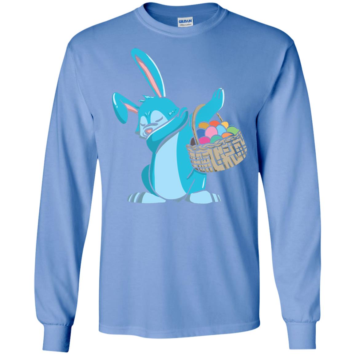 Easter Bunny Dab Easter Shirt Carolina Blue