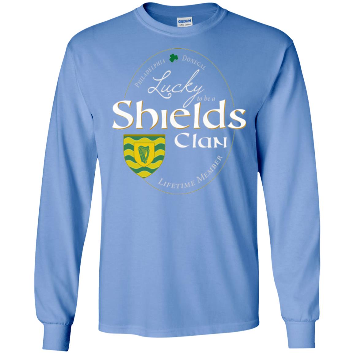 St Patricks Day T-shirt Shields Clan Lucky Lifetime Member T-shirt Carolina Blue