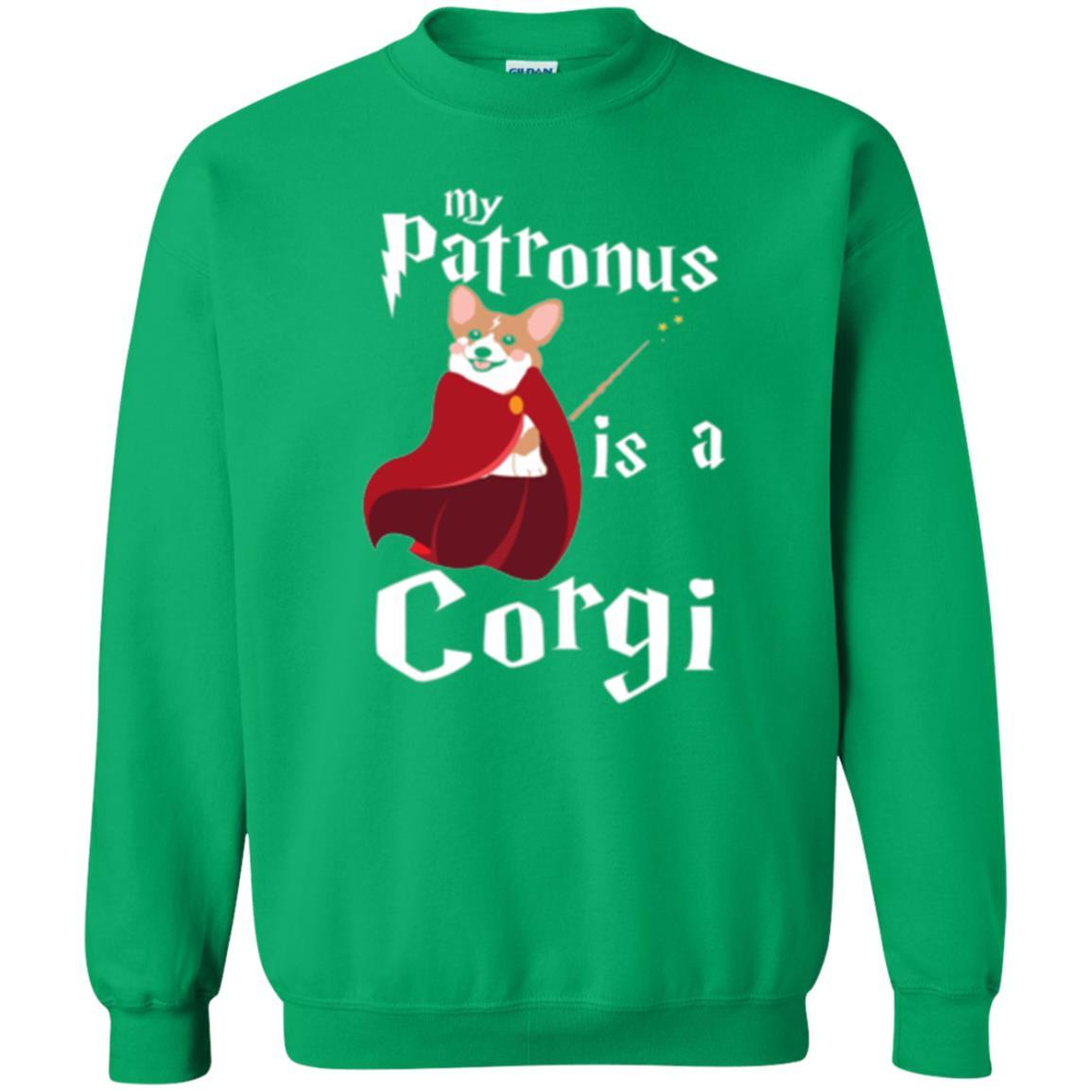 Dog Lover T-shirt My Patronus Is A Corgi T-shirt Irish Green