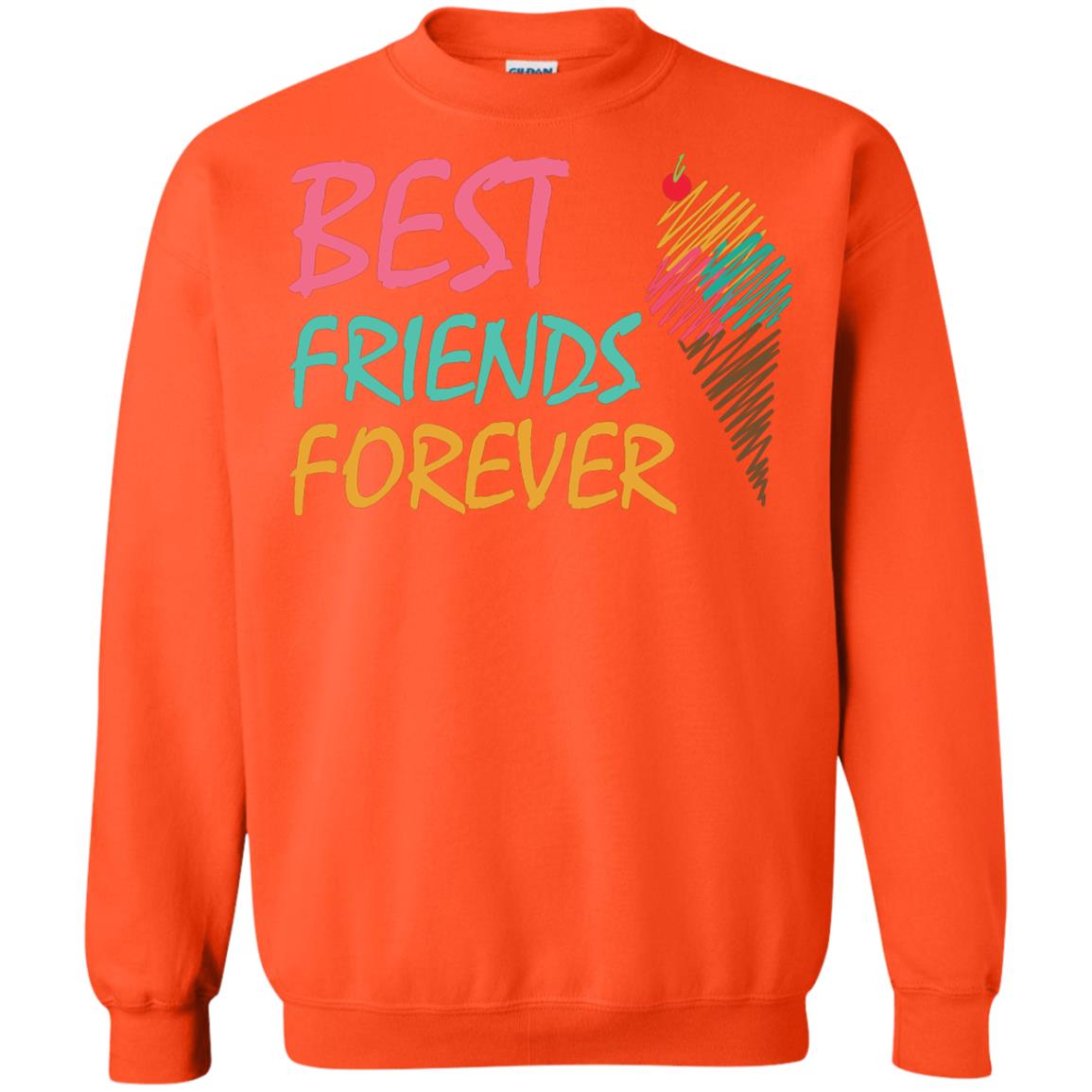 Best Friends Forever Ice Cream Lover T-shirt Orange