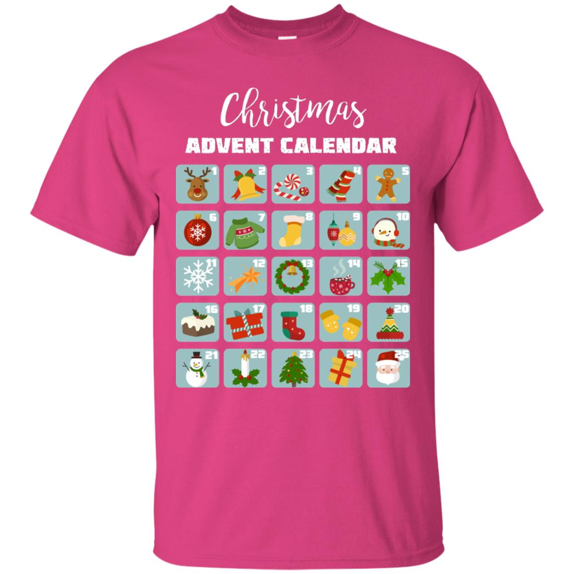 Christmas Calendar December 2018 Gift Shirt Heliconia