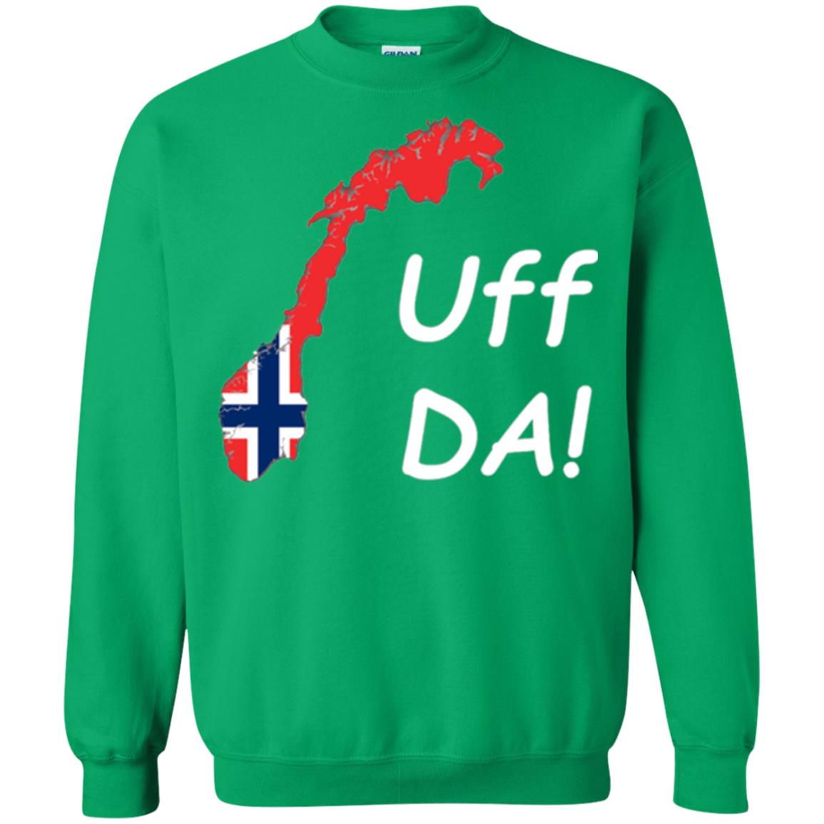 Norwegian Uff Da T-shirt Irish Green