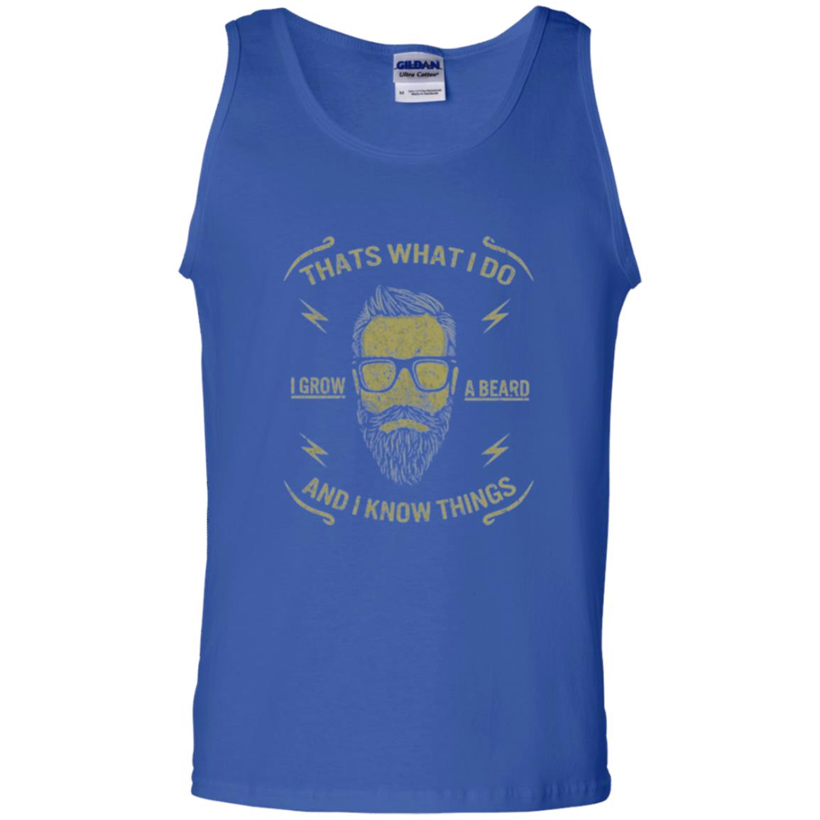 Funny Joke Retro Vintage T-shirt That What I Do I Grow A Beard Royal