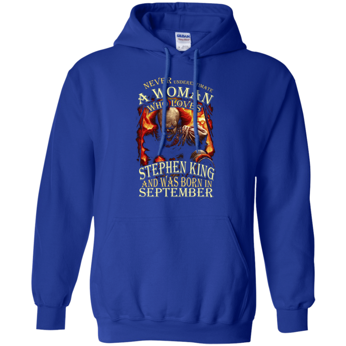 September T-shirt Never Underestimate A Woman Who Loves Stephen King Royal