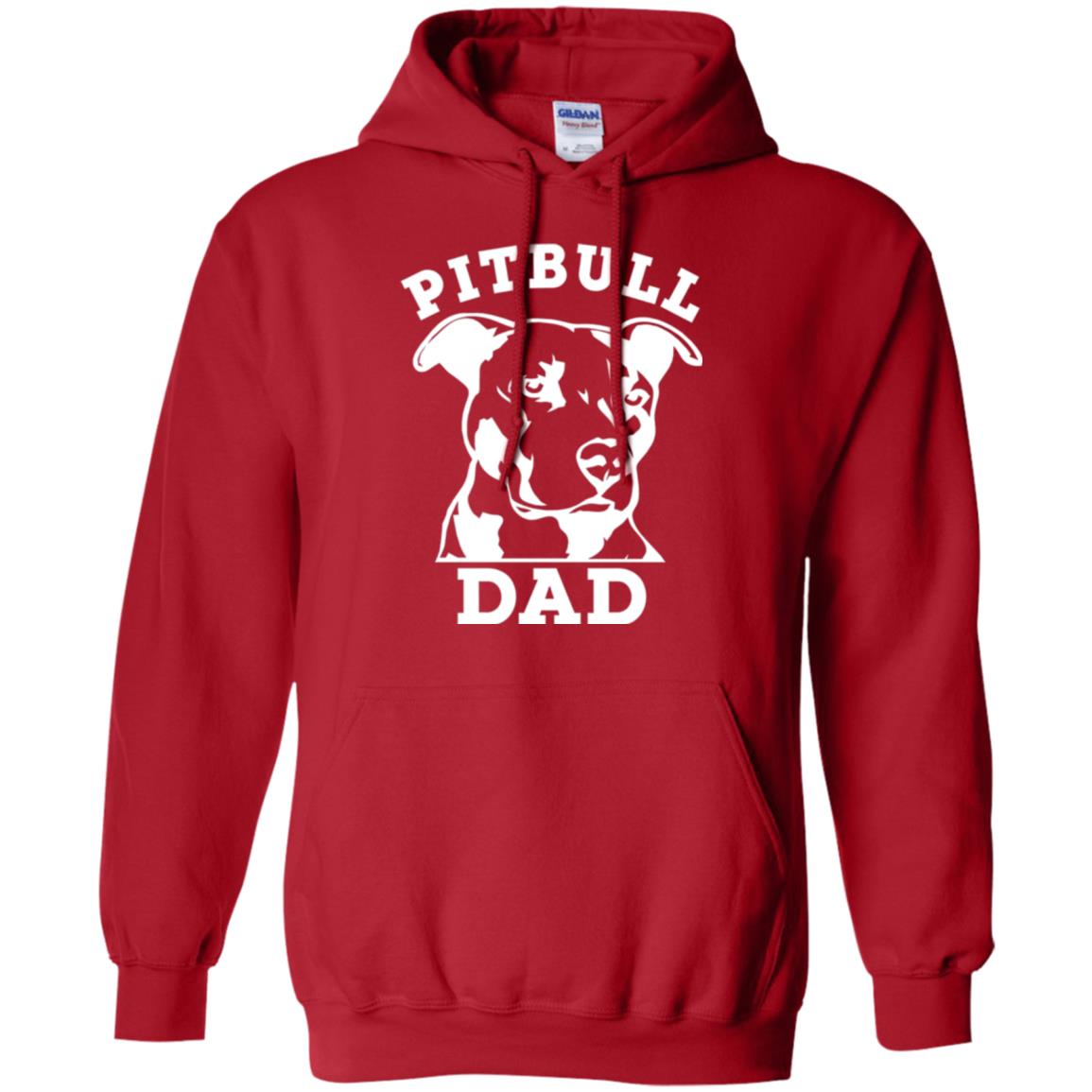 Pit Bull Dad T-shirt Pitbull Lovers Red