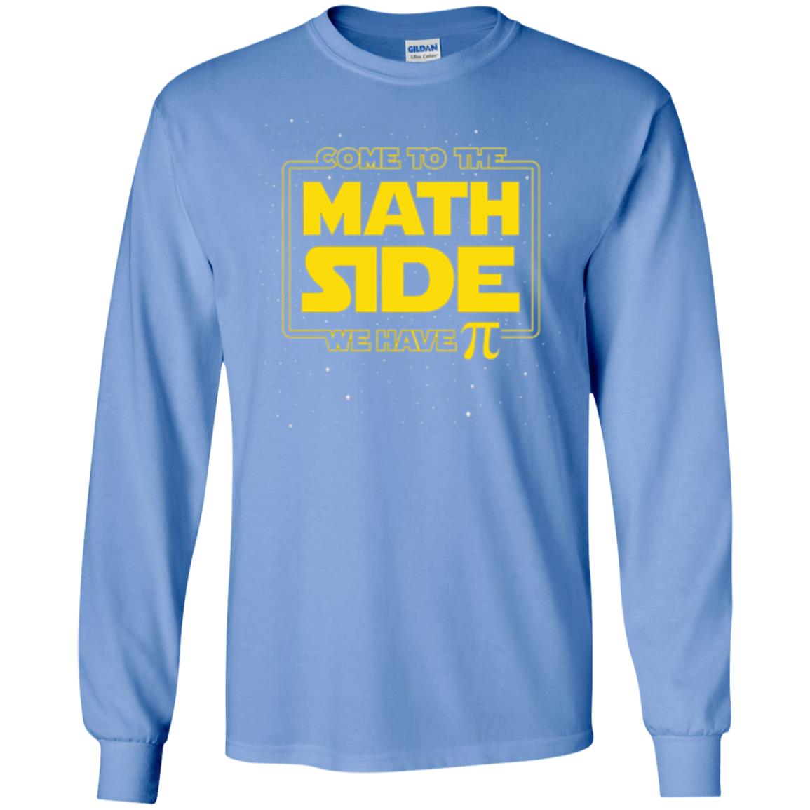 Math Lovers T-shirt Come To The Math Side We Have Pi Carolina Blue