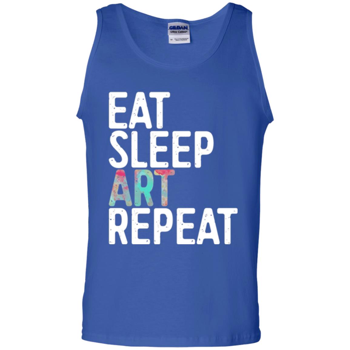 Artist T-shirt Eat Sleep Art Repeat Royal