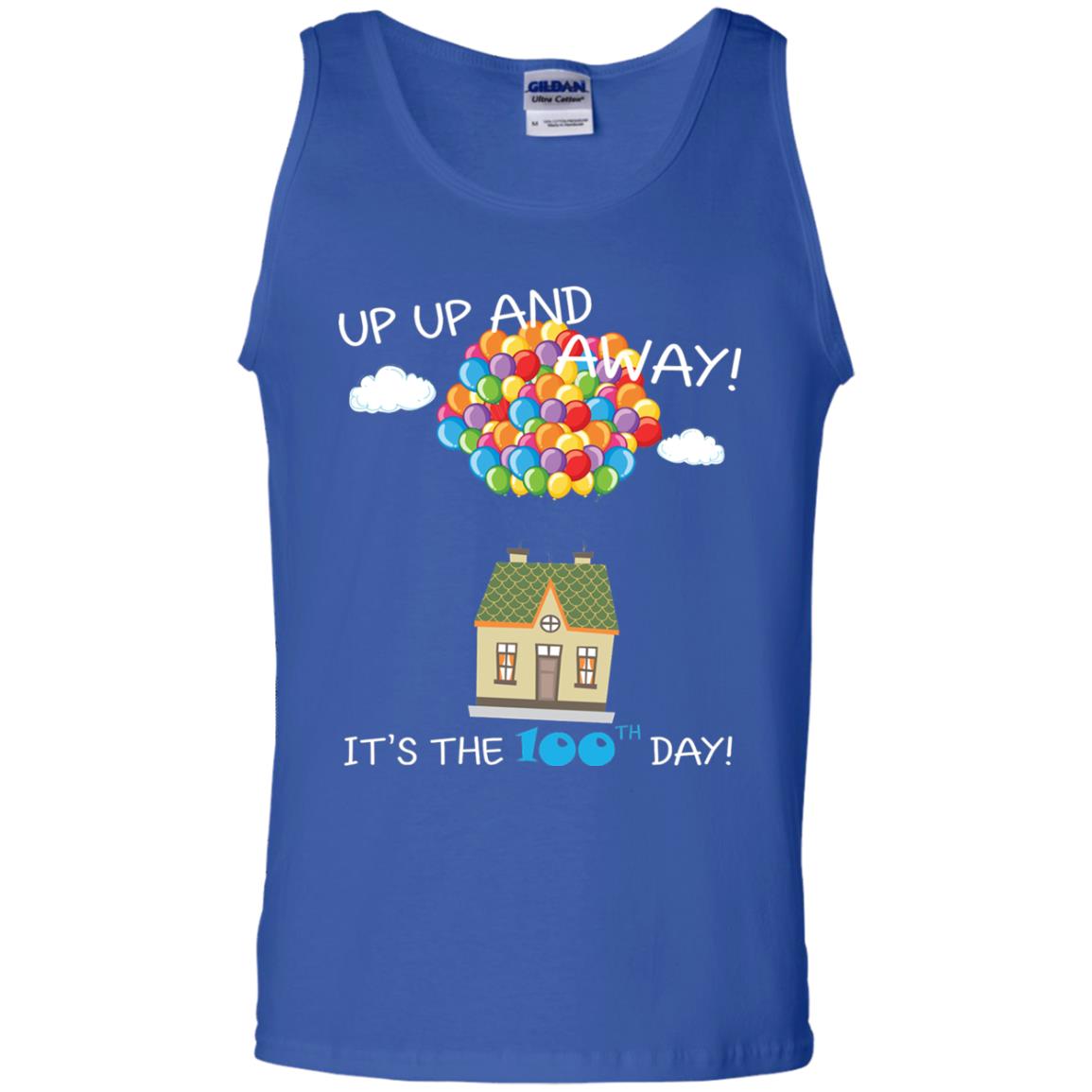 Kindgarten Teacher T-shirt Balloon One Hundred Days Of School Royal