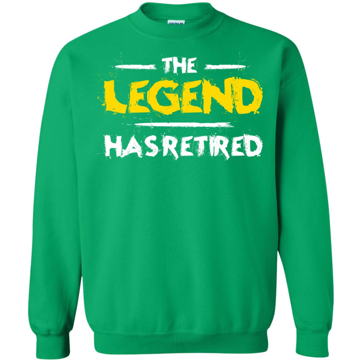 Retirement T-shirt The Legend Has Retired Irish Green