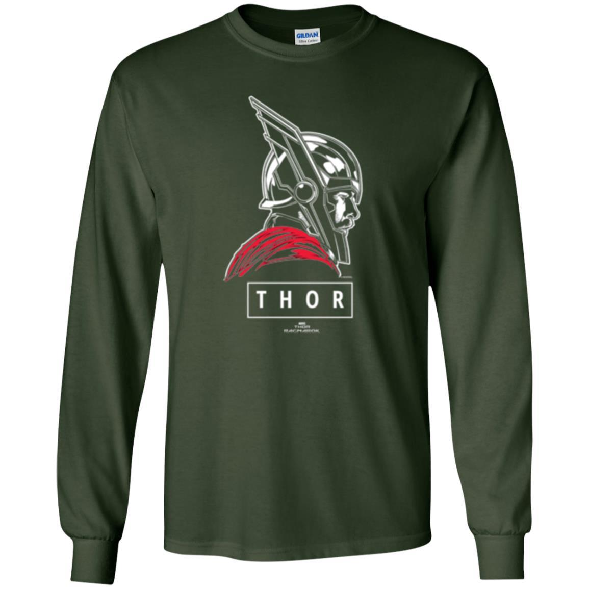 Marvel Thor Ragnarok God Of Tonal Street View T-shirt Forest Green