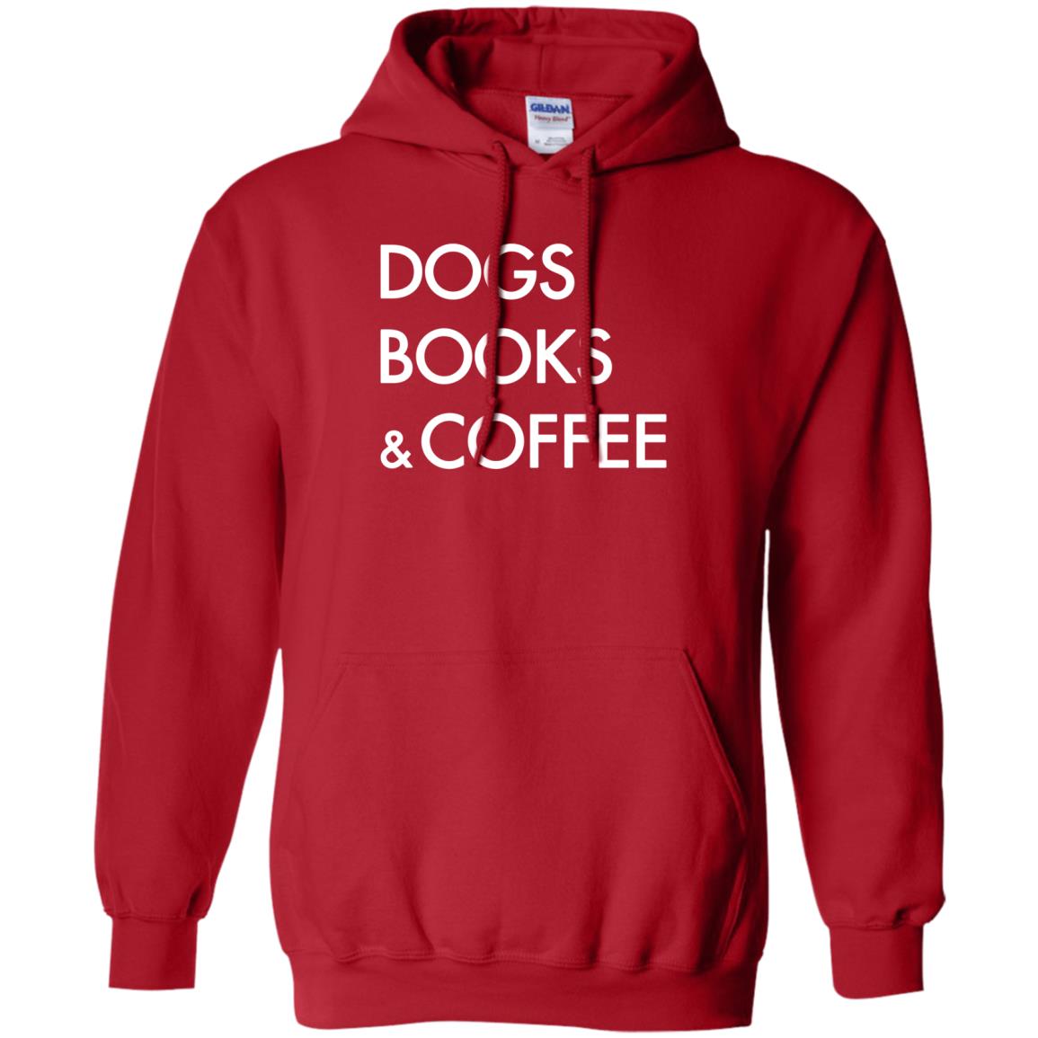 Dog Book And Coffee Shirt Red