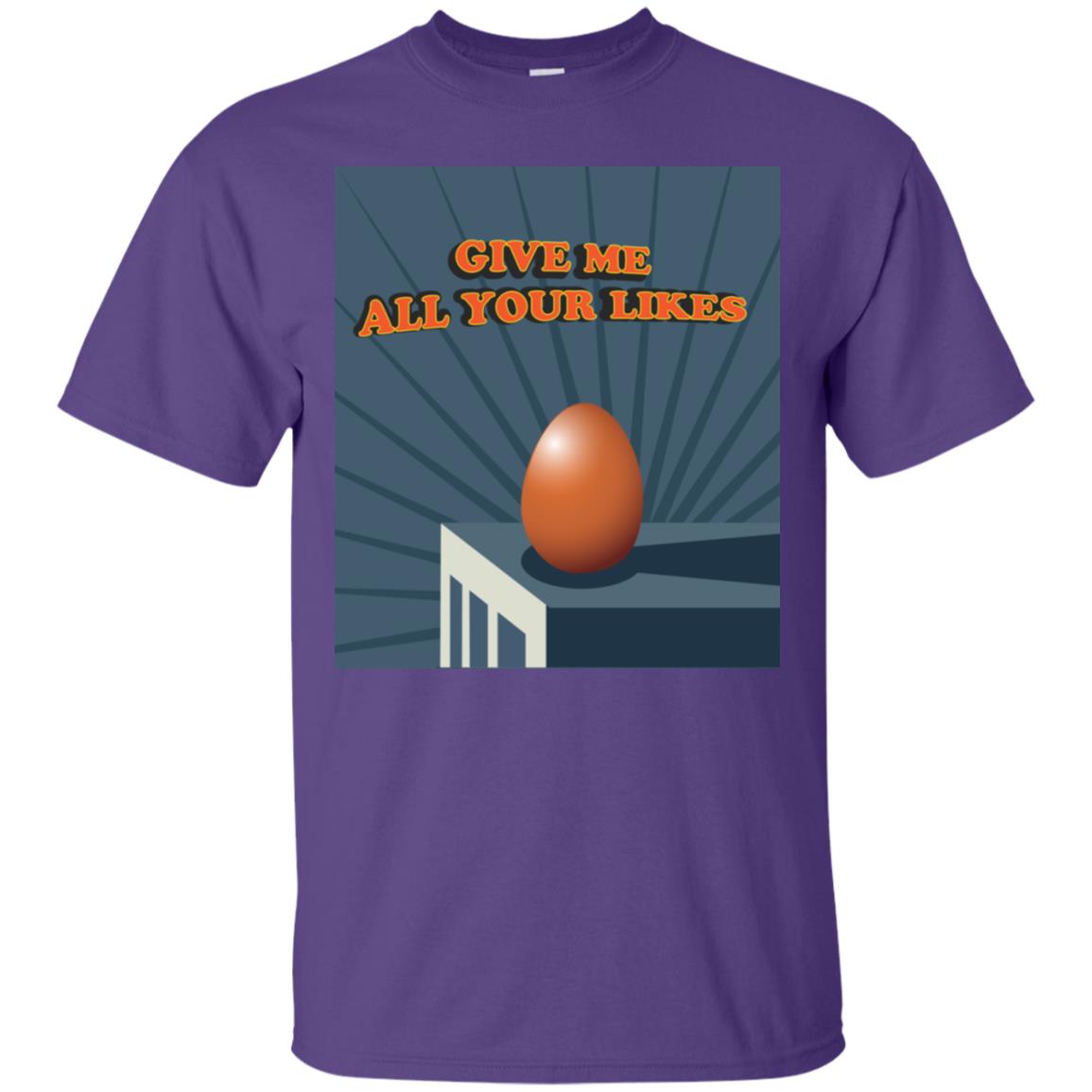 Give Me All Your Likes Egg Shirt Purple