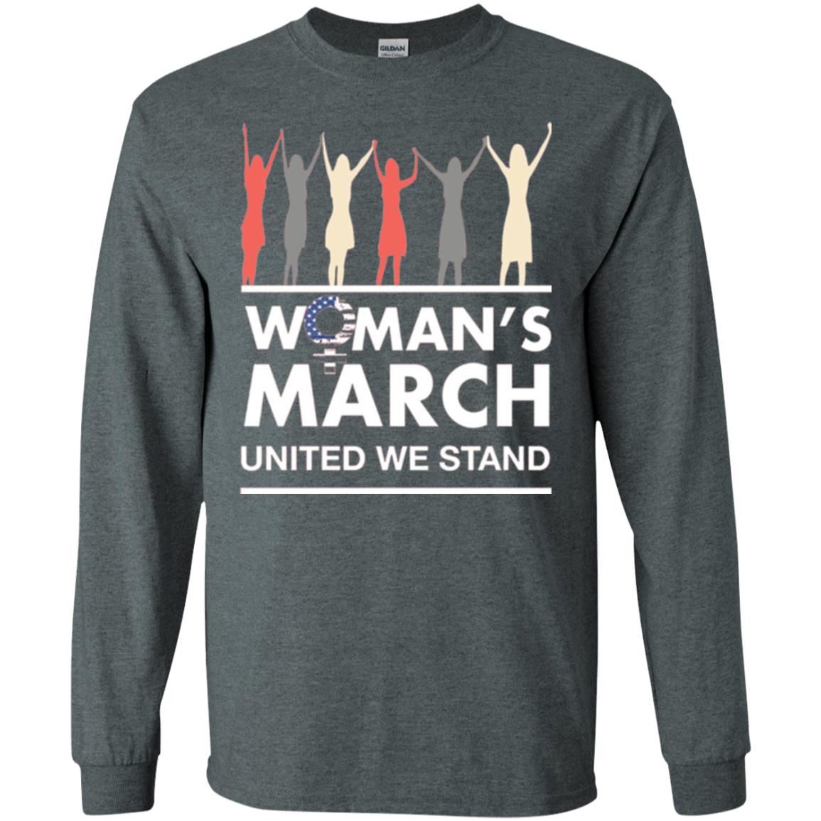 Women's March United We Stand Hot 2017 Women's Right T-shirt Dark Heather