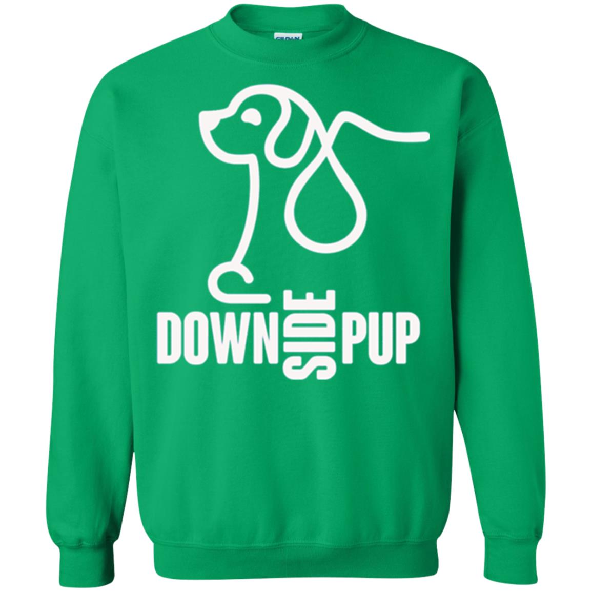 Dog Lover T-shirt Down Side Pup T-shirt Irish Green