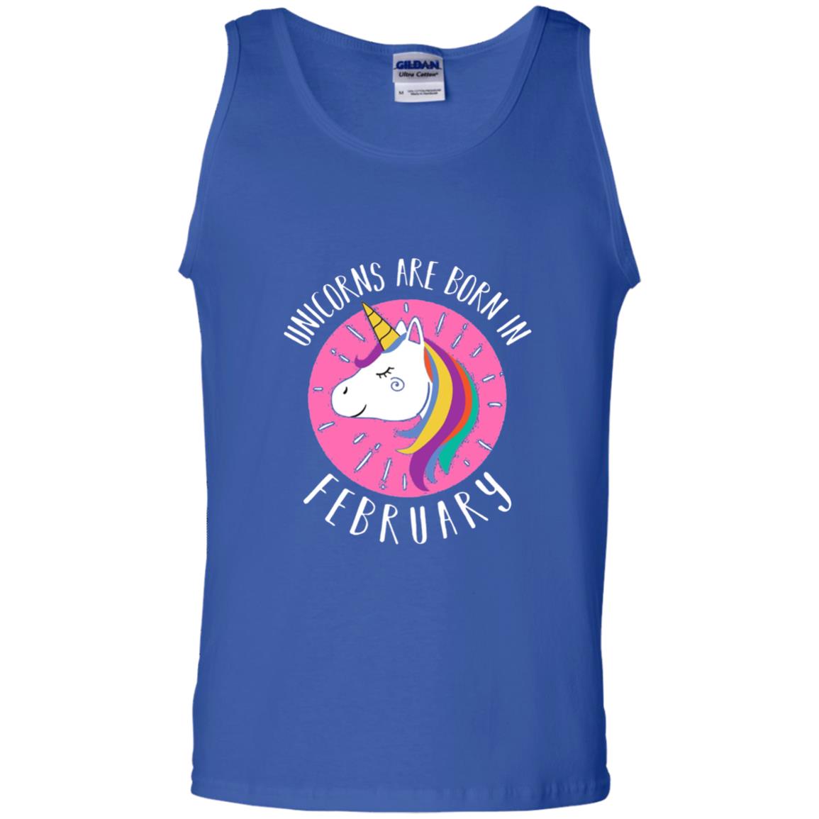 February Birthday T-shirt Unicorns Are Born In February Royal