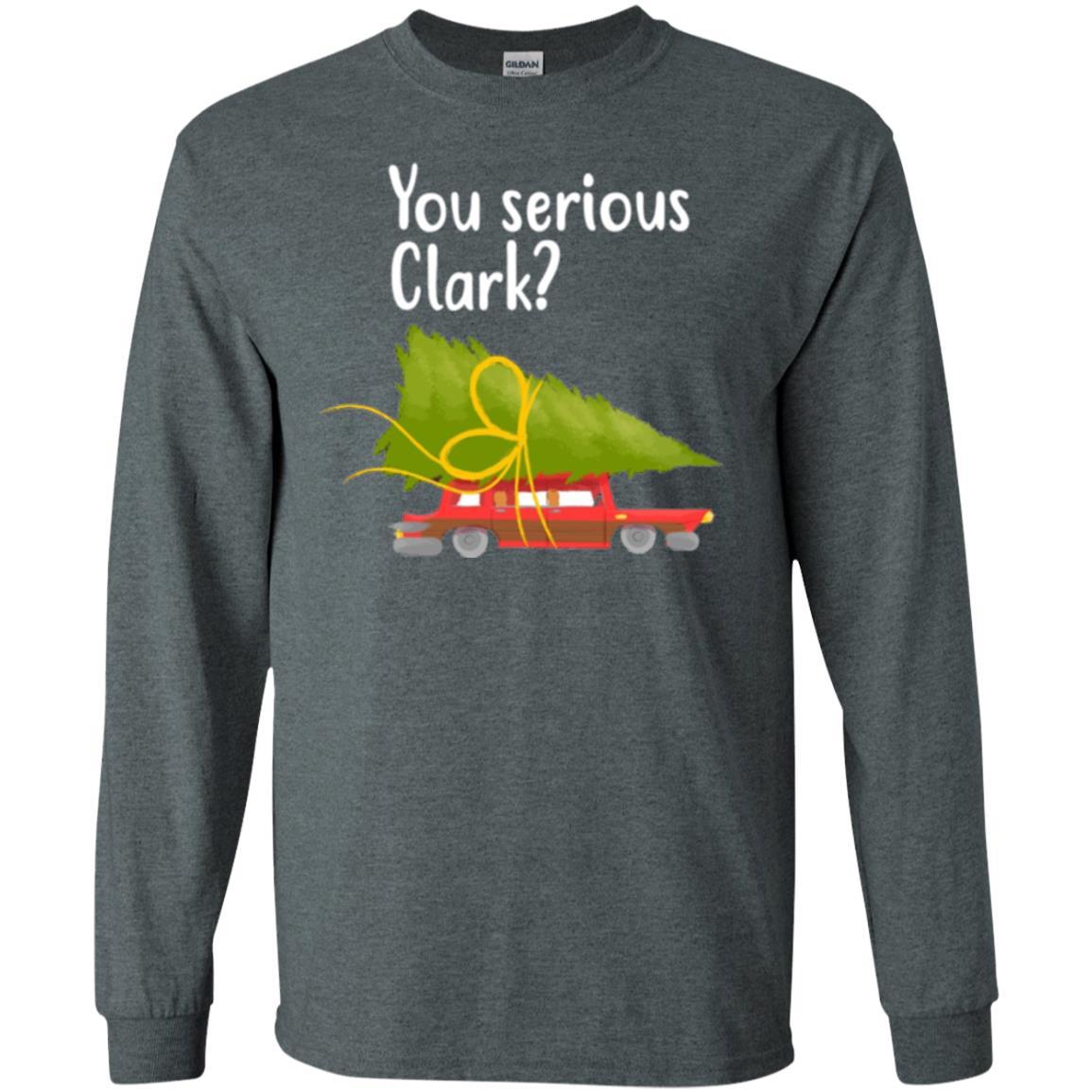 Christmas T-shirt You Serious Clark Griswold Dark Heather
