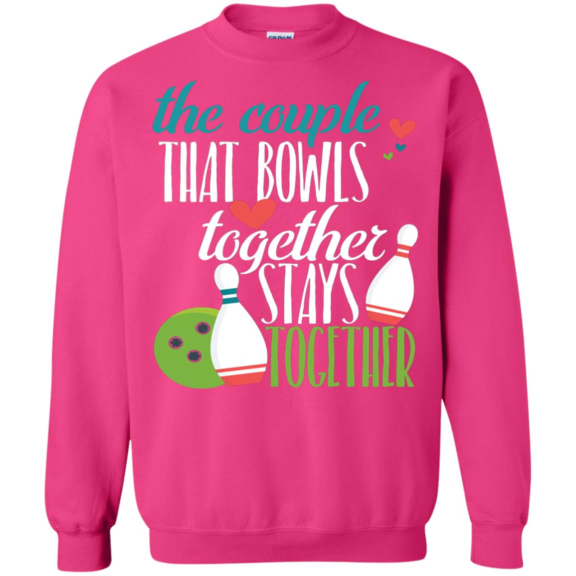Bowler Shirt The Couple That Bowls Together Stay Together Heliconia