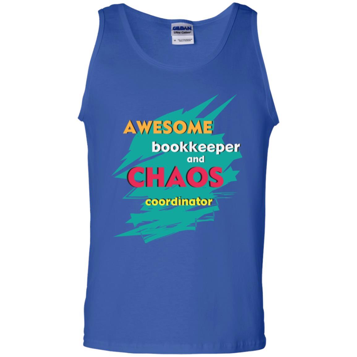 Bookkeeper T-shirt Awesome Bookkeeper And Chaos Coordinator Royal