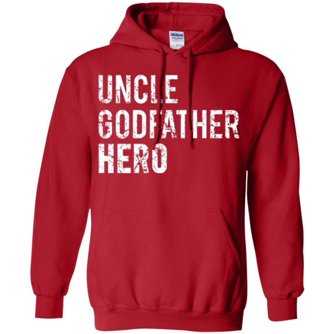 Family T-shirt Uncle Godfather Hero Red