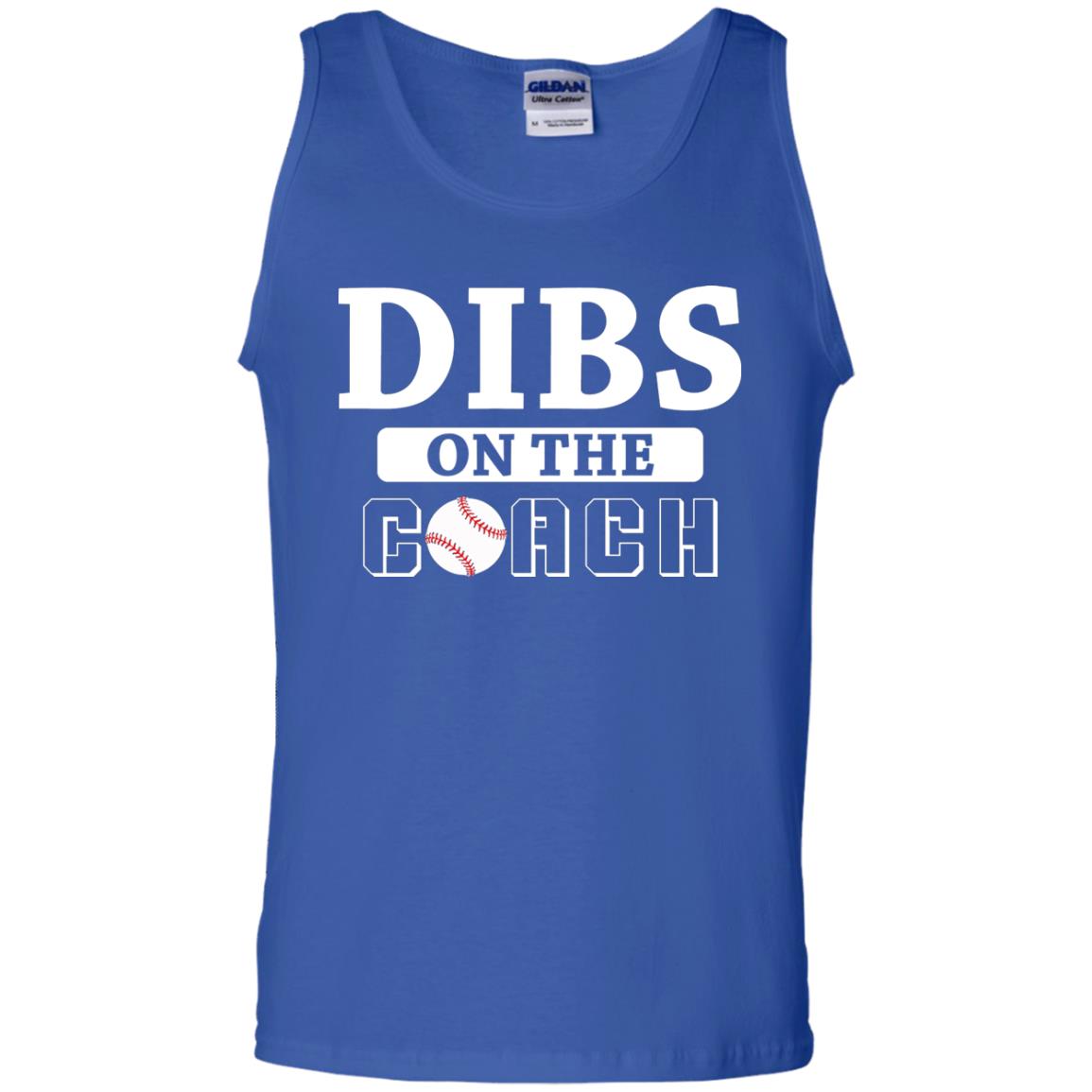 Dibs On The Coach Baseball T-shirt Royal