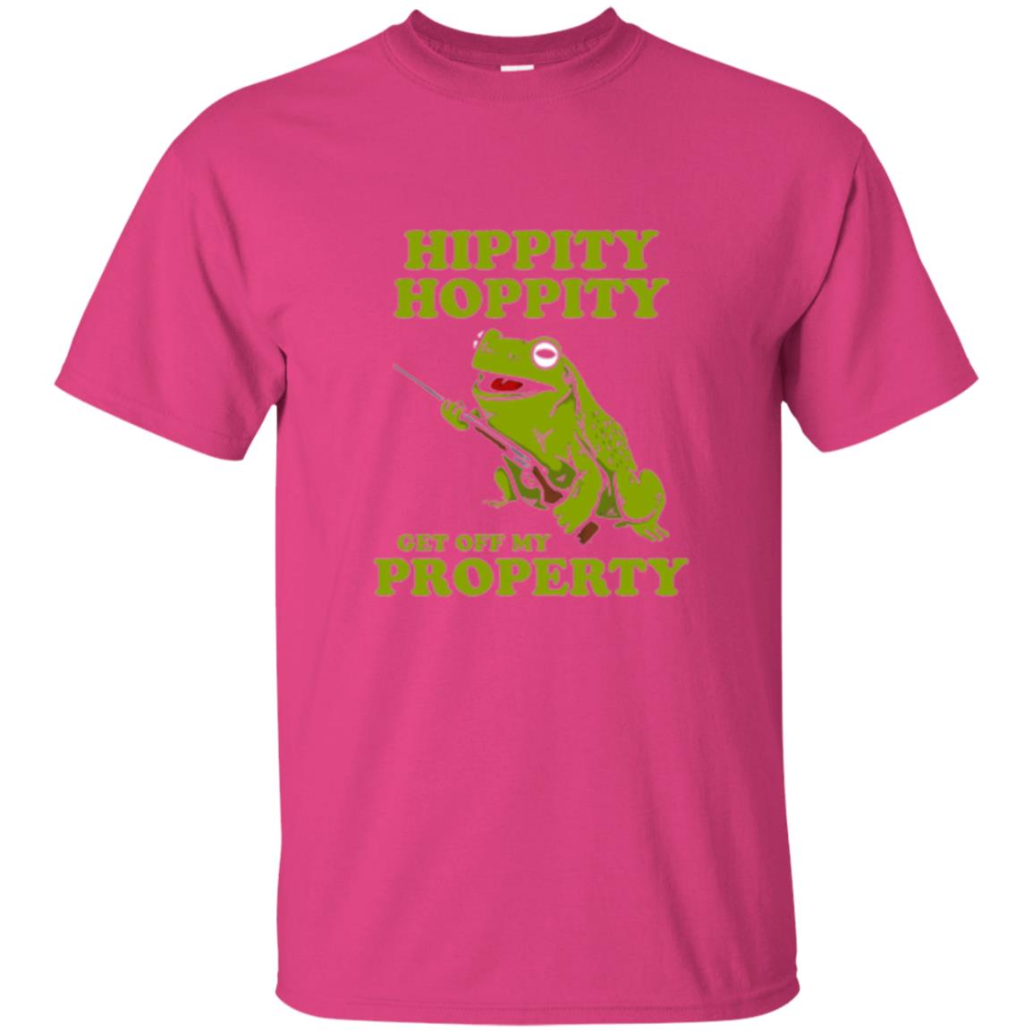 Frog Lover T-shirt Hippity Hoppity Get Off My Property Heliconia
