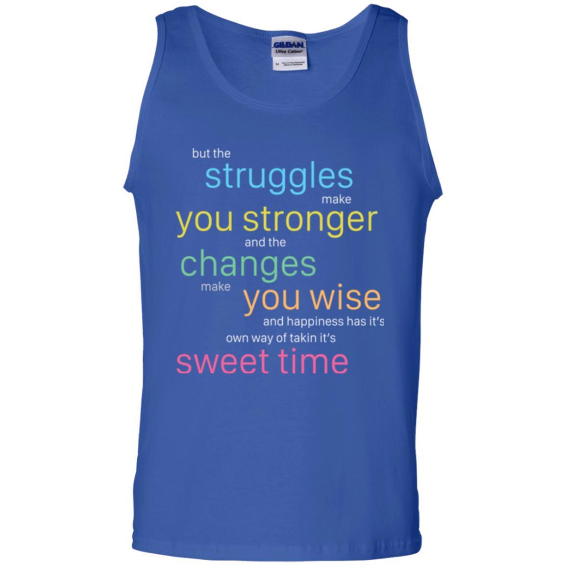But The Struggles Make You Stronger And The Changes Make You Wise And Happiness T-shrit Royal