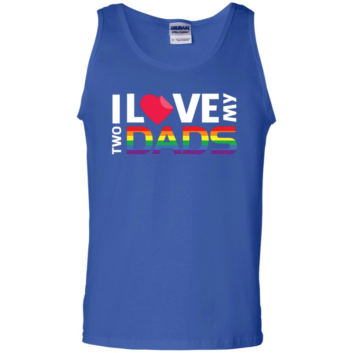 I Love My Two Dads Lgbt Shirt Royal
